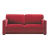 3/4-Sitzersofa, nicht ausziehbar, Velours rot - Dandy